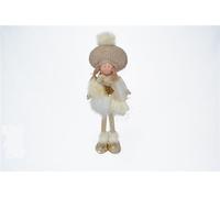 Bambola Decorativa Natale Natalizia in Stoffa 44 cm