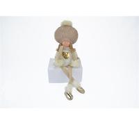 Bambola Decorativo Natalizio in Stoffa Seduta 50 cm