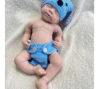 Bambola del bambino rinata in silicone realistica da 47cm, neonato addormentato realistico, ragazzo/ragazza, dipinto/non dipinto, regalo fatto a mano per anziani e bambini (Boy Painted#1)