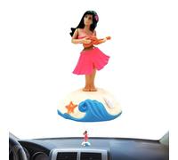 Bambola del cruscotto da ragazza hawaiana | Dancing per auto - Figurine dei cartoni animati, Ornamento di figurina Mini figura di sicurezza scaffale, scrivania, camera da letto, tavolo da bar sulla
