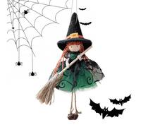 Bambola Della | Ornamenti Appendibili Per Halloween Bambola Con Scopa - Decorazione Appesa Collezionabile Figura Spaventosa Per Finestra Parete Giardino Esterno Patio Casa Casa ta