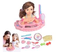 Bambola Della Testa Di Stile Per Parrucchiere - Testa Di Trucco Per Ragazze | Fai Finta Kit Di Bambole Da Gioco, Stile Colorato E Set Di Trucco Per La Giornata Per Bambini, Il Compleanno, Il Natale O