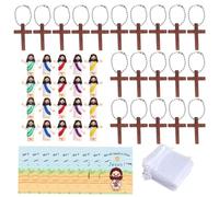 Bambola di Cristo Gesù con Carte, Figure di Gesù Bulk,La bambola di Gesù Figura il biglietto di auguri religioso - Tiny Party Favors Personaggi da collezione per ragazzi e ragazze