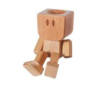 Bambola Di Legno Con Piedi Mobili, Uomo Di Legno Tremolante Artigianale Per Cruscotto Auto, Decorazioni Interni Veicoli, Decorazioni Portatili Per Scrivania Camion Berlina Pickup Roulotte Camera Da Le
