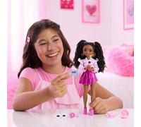 Bambola di moda Barbie Dream Besties Brooklyn con trecce e 7 accessori da ballo