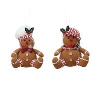 Bambola di pan di zenzero, decorazione natalizia per albero di Natale, decorazione ideale per Natale e Capodanno, punta dell'albero e decorazione per un'atmosfera festiva, idea regalo e decorazione