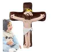 Bambola di peluche di Gesù - Bambola di peluche ripiena di Gesù | Bambola di peluche basata sulla fede - Gesù Cristo giocattolo di peluche con Gentle Expression, Christian Gift for Baptism First