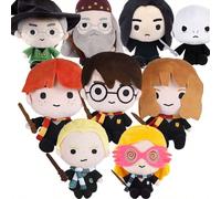 Bambola di peluche di Harry Potter ufficialmente concessa in licenza, di 20 cm, personaggio del mondo magico, set completo per la stagione di laurea McGranitt 20cm,Hermione da 20 cm,Dobby da 18 cm,Lun