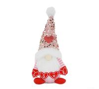 Bambola di peluche ornamentale per San Valentino, per Mr e Mrs. gnomo fatto a mano per decorare spazi abitativi, creare un'atmosfera romantica all'interno o all'esterno (bandiere da uomo e uomo)