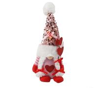 Bambola di peluche ornamentale per San Valentino, per Mr e Mrs. gnomo fatto a mano per decorare spazi abitativi, creare un'atmosfera romantica all'interno o all'esterno (amore femminile)