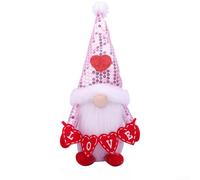 Bambola di peluche per San Valentino, con glitter e cappello con uomo senza volto, per albero di Natale e decorazione per la casa (uomo)