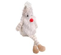 Bambola di peluche tenera a forma di albero di Natale - Bambola di Natale in peluche con gambe lunghe - Figura decorativa illuminata morbida e per scrivania e tavolo