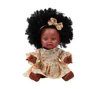 Bambola di simulazione - Bambola Realistica appena | Bambole africane nere realistiche appena nate, bambole morbide dall'aspetto reale, lavabili, gioco di simulazione per ragazze
