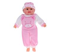 Bambola di vinile realistica di 52cm del bambino neonato bambola in vestiti rosa