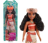 Disney princess - vaiana, bambola snodata con capi e accessori scintillanti ispirati al film disney, giocattolo per bambini, 3+ anni, hpg68