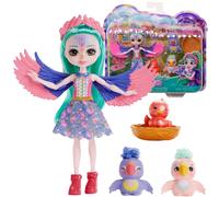 Bambola Enchantimals Filia Finch e famiglia di pappagalli