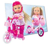 Bambola EVI LOVE con bicicletta e casco
