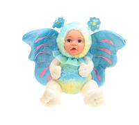 Bambola Farfalla Peluche BeBe con Ali Glitter 23cm in 3 colori