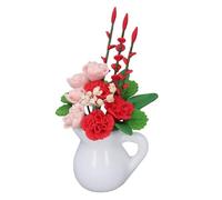 Bambola Fiore in Miniatura in Miniatura Decorazione di Piante Argillose Carine con Piccoli Regali Yulan Giovani per Creare Arti e Mestieri 1:12 Scala per la Casa delle Bambole