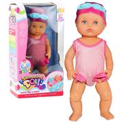 Bambola galleggiante da bagno con abbigliamento rosa