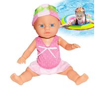 Bambola galleggiante, giocattolo per vasca da bagno con articolazioni mobili, giocattolo da spiaggia, per ragazze, bambini, giochi d'acqua, tavolo estivo, date di gioco, asilo, compleanno