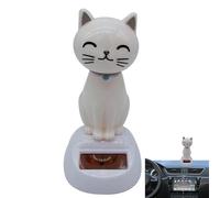 Bambola Giocattolo Gatto Solare - Adorni Felini E Testina Oscillante Ciondolante | Pupazzetti Danzanti A Energia Solare Per Cruscotto Auto, Ufficio E Arredamento Casa | Regali E Giocattoli PerB