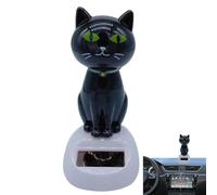 Bambola Giocattolo Gatto Solare - Adorni Felini E Testina Oscillante Ciondolante | Pupazzetti Danzanti A Energia Solare Per Cruscotto Auto, Ufficio E Arredamento Casa | Regali E Giocattoli PerB