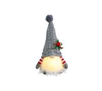 Bambola Gnomo con Luce LED Decorazioni di Buon Natale per la Casa Ornamento di Natale Regali di Natale Navidad Natal Capodanno -Grigio