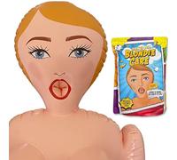 Bambola gonfiabile Donna con Fascia per Addio al Celibato - Altezza 150 cm - Blondie Care