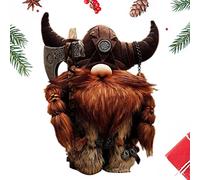 Bambola Guerriera Vichinga, Decorazione All'aperto Nano Vichingo, Ornamento Durevole Di Bambola Gnomo Vikingo, Squisito Peluche Gnomo Vikingo, Gnomo Vikingo Per Soggiorno Dormit