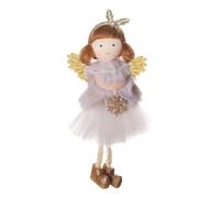 Bambola in gel di Natale - Gioiello per l'albero di Natale | Graziosa decorazione natalizia, Bambola d'angelo, peluche, ciondolo colorato a forma di fata, per accessori decorativi per feste invernali