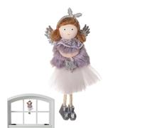 Bambola in gel di Natale - Gioiello per l'albero di Natale | Graziosa decorazione natalizia, Bambola d'angelo, peluche, ciondolo colorato a forma di fata, per accessori decorativi per feste invernali
