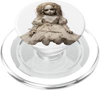 Bambola infestata vintage con estetica horror oscuro PopSockets PopGrip per MagSafe