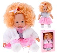 Bambola interattiva Alicja 32 cm con ricci biondi - parla e farfuglia