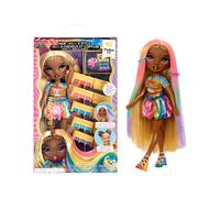 BAMBOLA MGA ENTERTAINMENT Rainbow High Hair Chalk & Style Doll- Meline (Gold) - Articolata, Con Accessori
