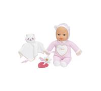 Chicco Set Regalo Nascita Bambola Morbida, Doudou Gattino e Dentinale Glitterato a Cuore, Lavabile, Soffice e Sicuro, Gioco di Ruolo, 0 Mesi