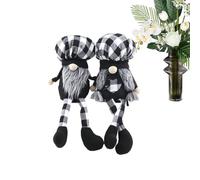 Bambola nana svedese 20x14 cm in tessuto in tessuto | Figure gnome con cappello da chef | Decorazione per Office camera da letto del soggiorno | Nani senza volto per la Pasqua di