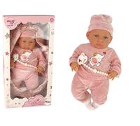 Bambola Neonata con Ciuccio e Copertina 46 cm Rosa