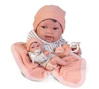 Bambola neonato realistica con corpo in vinile intero 42 cm