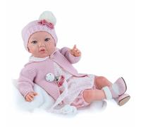 Bambola Newborn 45cm Pink Femmina Bambolotto Neonato Reborn in Scatola