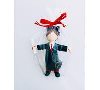 Bambola o statuetta per la torta di laurea ragazzo laureato. Originale statuetta per la torta o come ricordo di un giorno così speciale della laurea del tuo bambino.