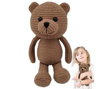 Bambola per orso a maglia cartonata - Pelugia di pelucheda 25 cm Polpetta di peluchecarina carina fatta a mano Ornament decorativo orso pelucheFigurina decorazioni per la casa camera da letto per l