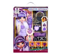 Bambola Rainbow High Creative Crystals Violet Willow - set creativo per creare accessori effetto cristallo