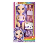 Bambola Rainbow High Stile Spiaggia - Viola