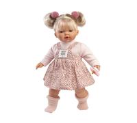 Bambola realistica Llorens Roberta con suoni, corpo di stoffa morbido, 33 cm
