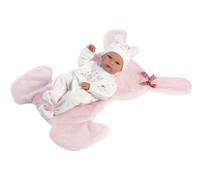 Bambola realistica New Born bambina con corpo in vinile totale 35 cm