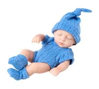 Bambola rinata in silicone a corpo intero da 17,8 cm, figura decorativa con articolazioni mobili e pelle in silicone, ideale per decorare la stanza
