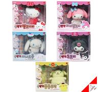 Bambola Sanrio Red-Cheeked Characters set completo 5 tipi Cinnamoroll Hello K...