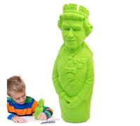 Bambola souvenir della regina Elisabetta II | Ornamento commemorativo della gomma a | Idea regalo per il ritorno a scuola, premi di classe, souvenir storici e decorazioni per uffici reali.