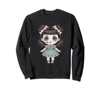 Bambola stregata Chibi Goth Kawaii Halloween Felpa